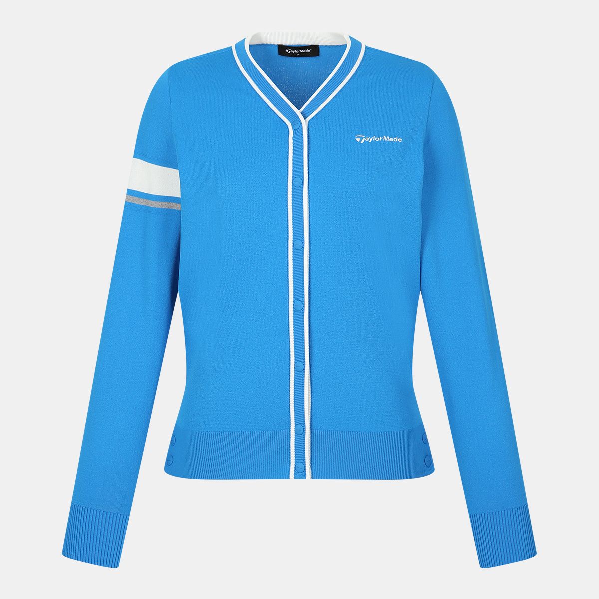 테일러메이드 어패럴(TAYLORMADE APPAREL) 26SS 여성 배색 V넥 니트 가디건 TS6-52HG24-906