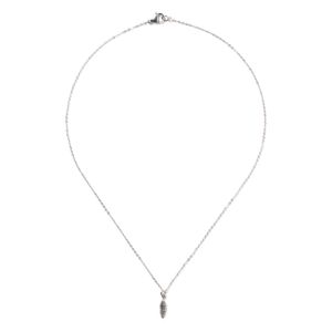 미니멀 깃털팬던트 슬림 체인목걸이 (C2503-AN947_SV)