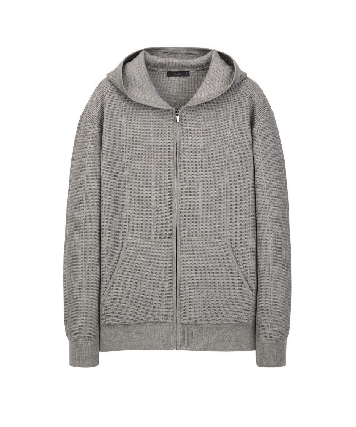 질스튜어트뉴욕 맨(JILLSTUART NEWYORK MEN) 니트 후드 집업 가디건 - 그레이(JNSW6A101G2)