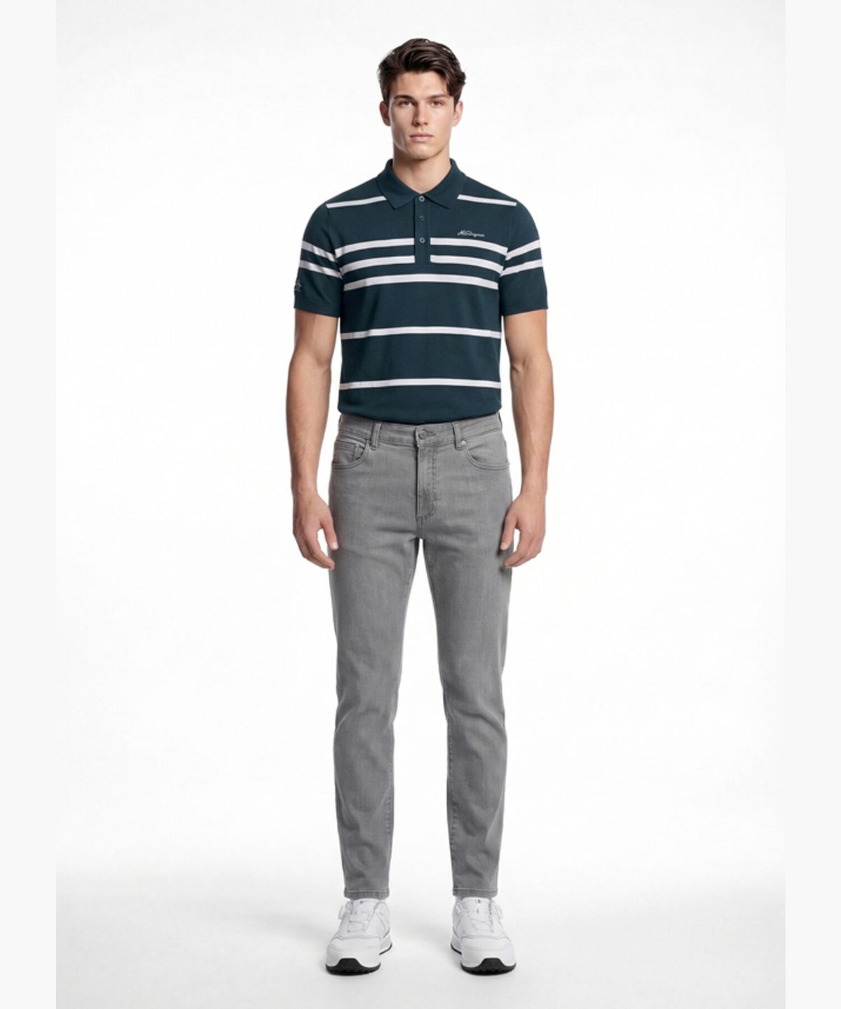 먼싱웨어(MUNSINGWEAR) 남성 썸머 데님 팬츠 라이트그레이 MR221MPT46