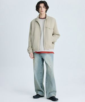 파사드 퍼넬넥 점퍼 베이지