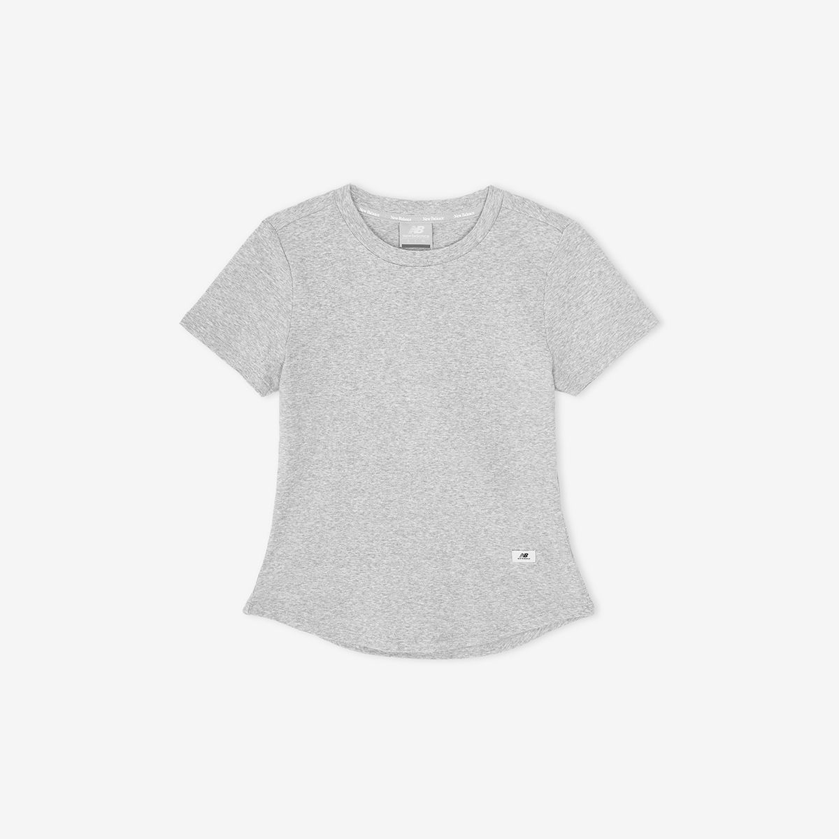 뉴발란스(NEW BALANCE) NBNEG3W432 / WOMEN 에센셜 핏티드 반팔티 (M/GRAY)