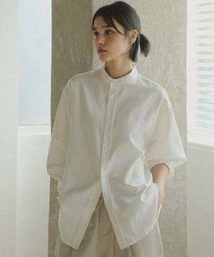 옥스퍼드 차이나 자수 셔츠