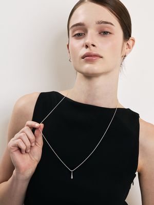 drop line lariat necklace