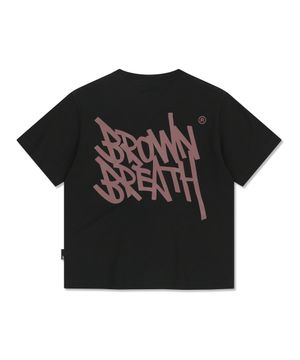 W TAG CROP TEE - BLACK