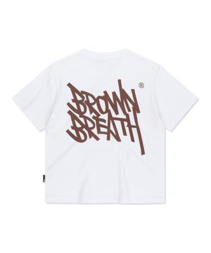 W TAG CROP TEE - WHITE