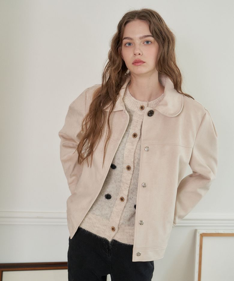 PINTUCK SOFT SUEDE JACKET_IV