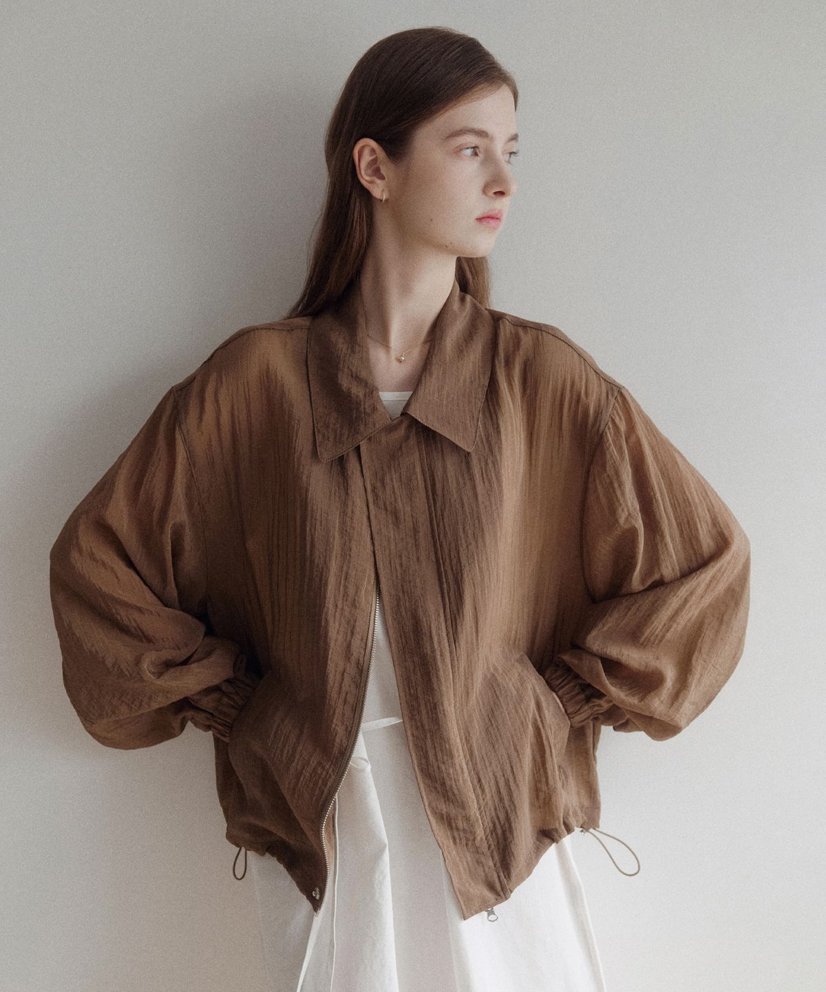 르나브(LENAV) esy kara summer wind Jacket (브라운)