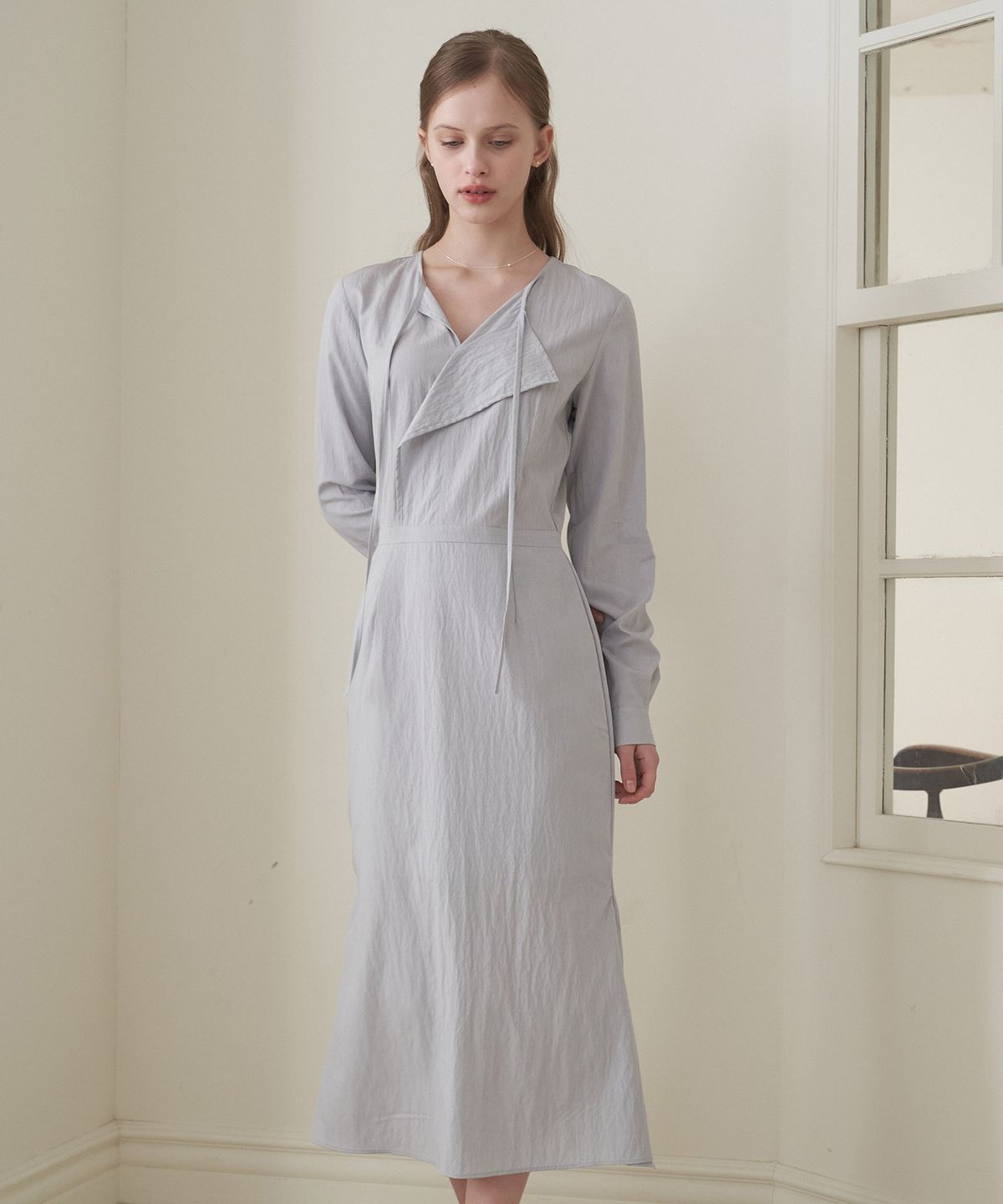 플로브(FLOVE) WRAP DRAPING DRESS VER.2_L/GR