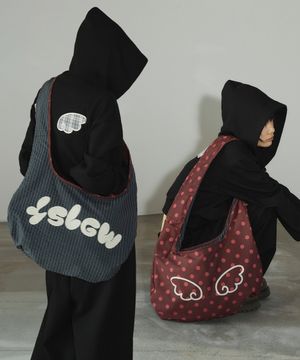 리버시블 도트 체크 크로스백[레드]