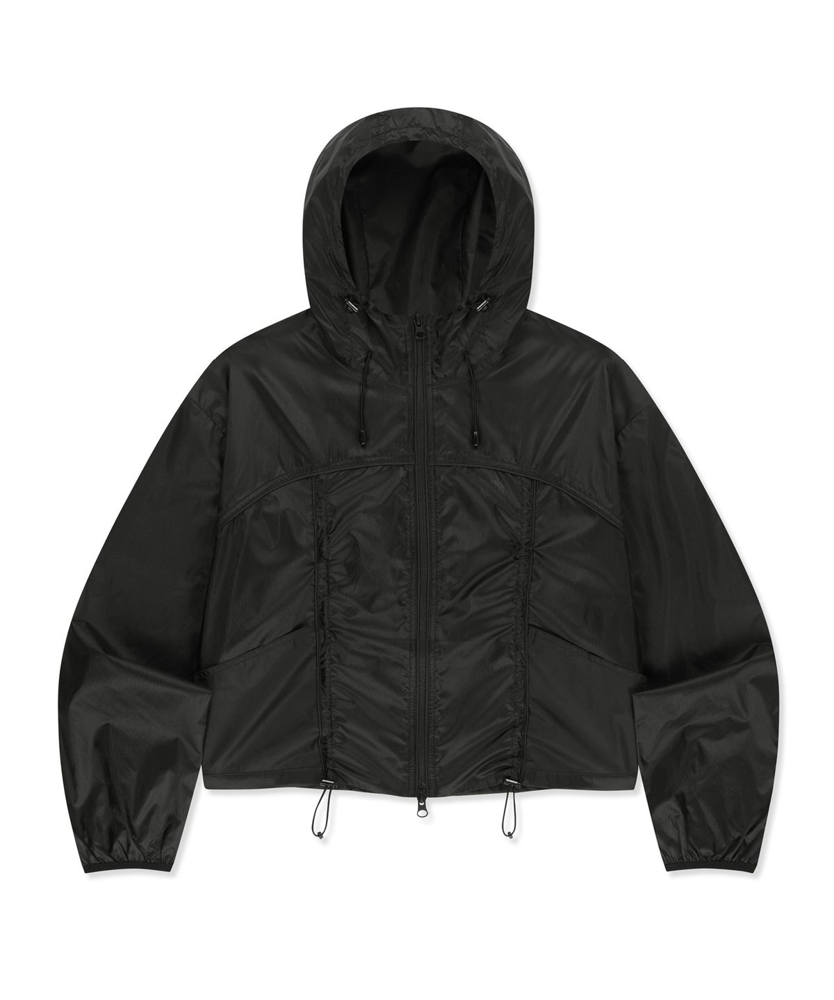 브라운브레스(BROWNBREATH) W SHRRING LIGHT WINDBREAKER - BLACK