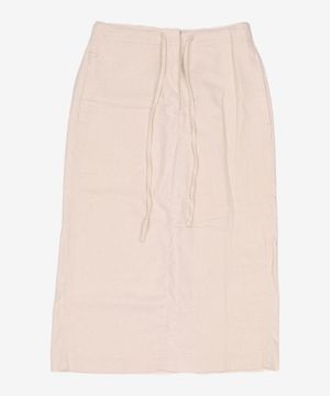 리넨 블렌디드 롱 스커트  아이보리 (323427BY20) M