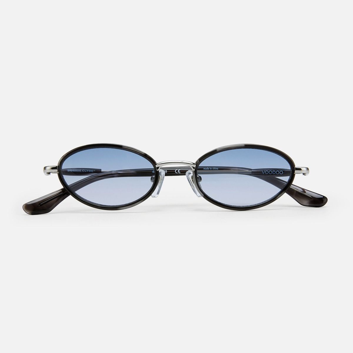 보니 클라이드(BONNIE CLYDE) 부두 Voodoo Silver Black Tortoise & Blue Gradient