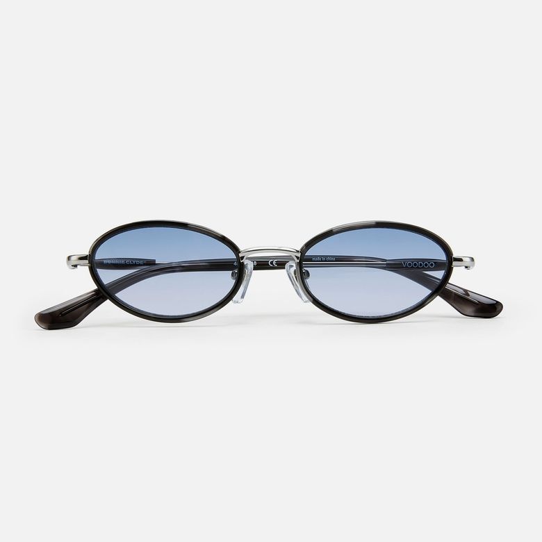 부두 Voodoo Silver Black Tortoise & Blue Gradient