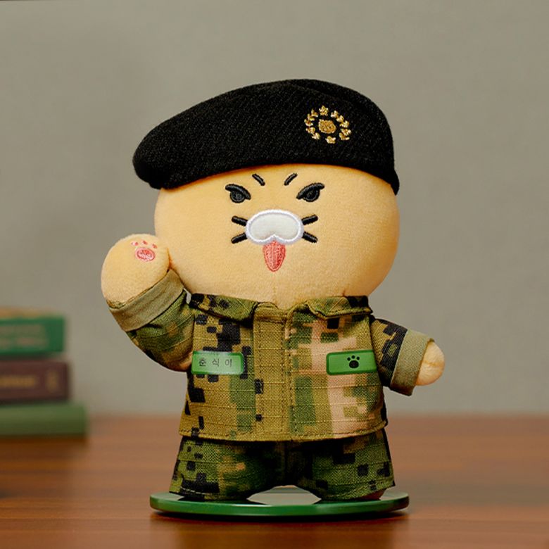 프로춘 군인 스탠딩 키링인형_춘식이