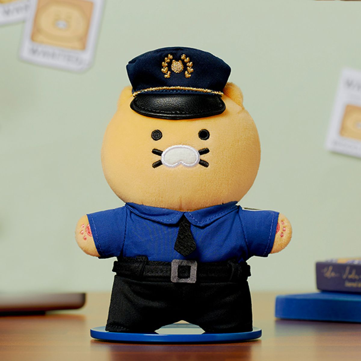 카카오프렌즈(KAKAO FRIENDS) 프로춘 경찰 스탠딩 키링인형_춘식이