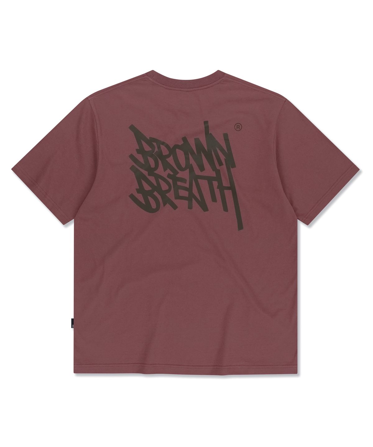 브라운브레스(BROWNBREATH) TAG TEE - BRICK RED
