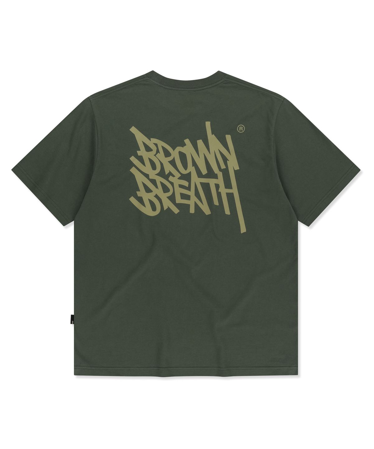 브라운브레스(BROWNBREATH) TAG TEE - KHAKI