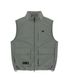 STAND COLLAR VEST - KHAKI