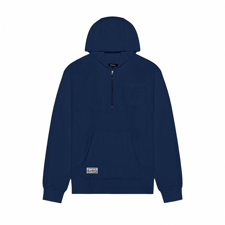 [VACATION CLUB] 까스텔로 프렌치 테리 쿼터 집 후드 LIGHT SKY BLUE (MAN)