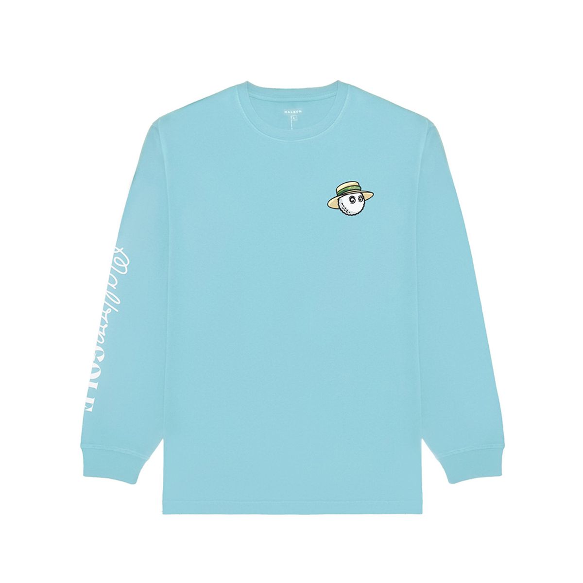 말본 골프(MALBON GOLF) [VACATION CLUB] 마리나 LS 티셔츠 SKY BLUE (MAN)