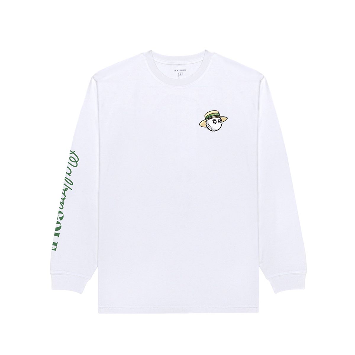 말본 골프(MALBON GOLF) [VACATION CLUB] 마리나 LS 티셔츠 WHITE (MAN)
