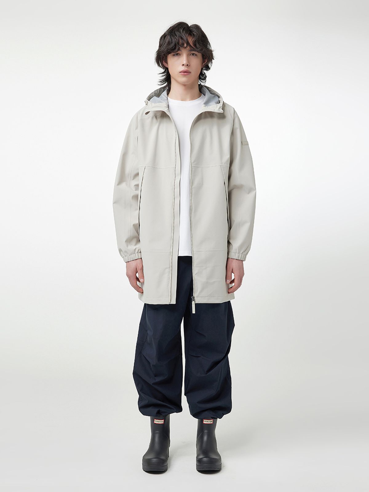 헌터(HUNTER) [MEN] 오리지날 에센셜 웨더 자켓 - 웜그레이 HEM0005AJZWAG