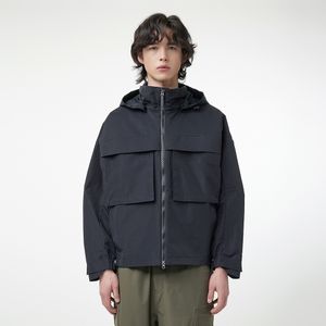 [MEN] 오리지날 유틸리티 웨더 자켓 - 블랙 HEM0002AJZBLK