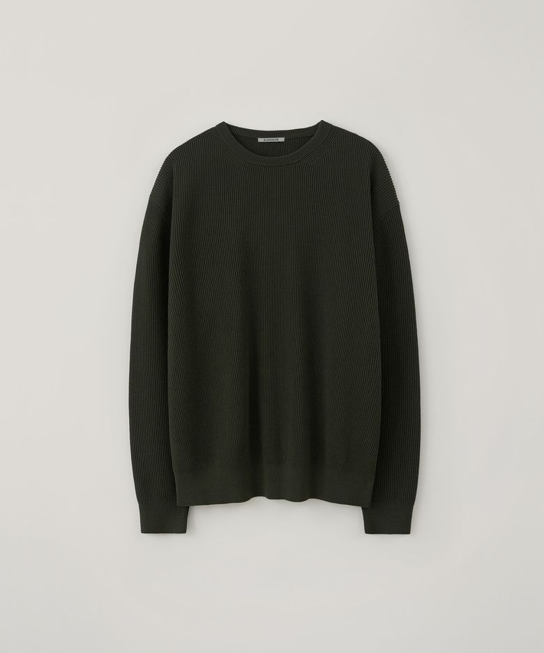 올-웨더 크루 니트_CLOUDY OLIVE