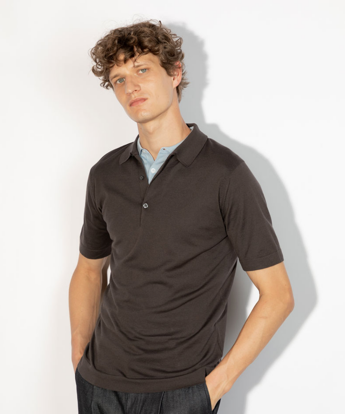 존 스메들리(JOHN SMEDLEY) MYCROFT Sea Island Cotton Polo Shirt Heritage One 16 Colors