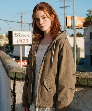 더프 코지 유틸리티 자켓 베이지 SJOT7847