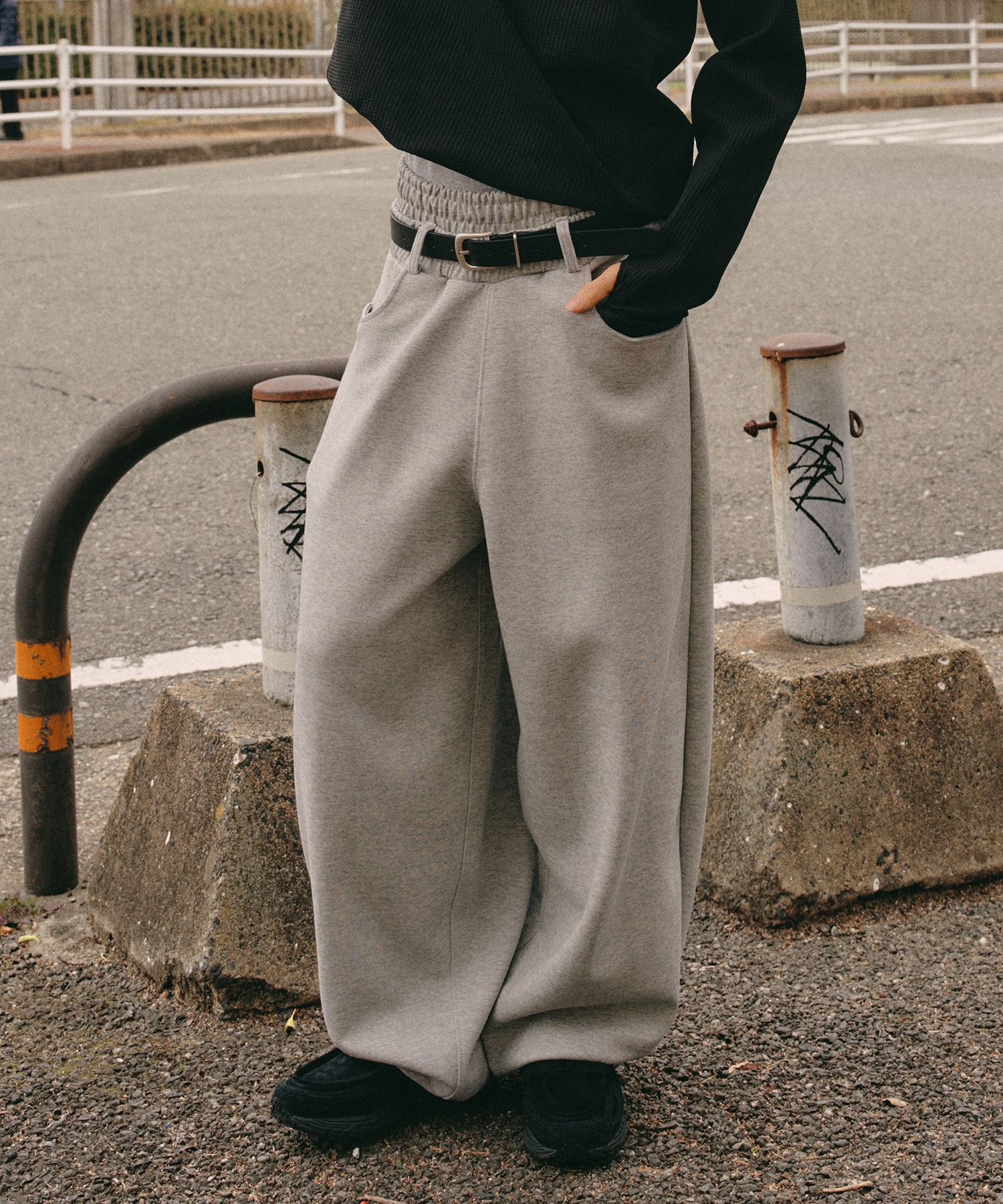 MUSINSA | XERO Docking Sweat Pants [Melange Gray]