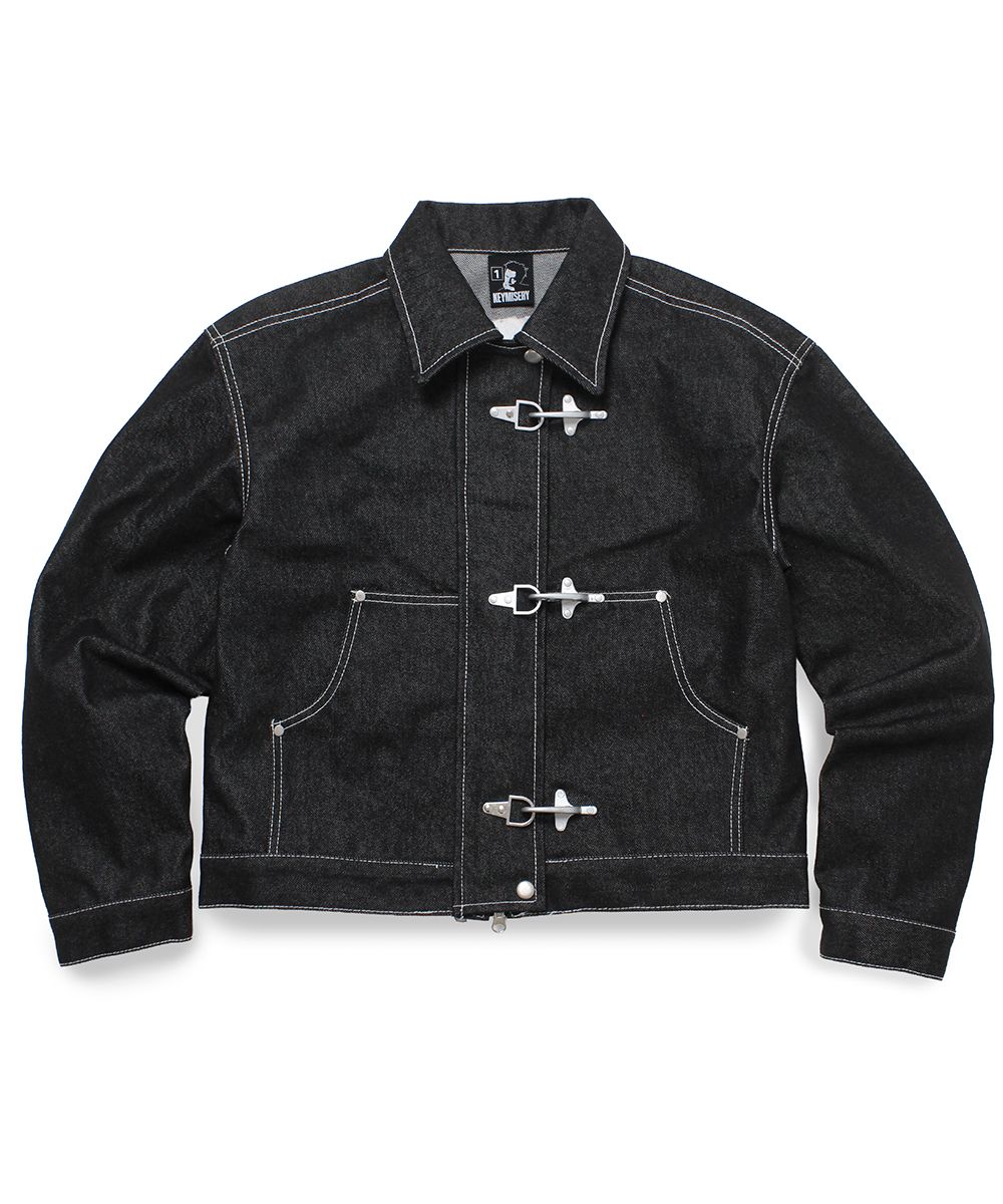 Chikashitsu＋mettal buckle cropped jacket 【公式通販】