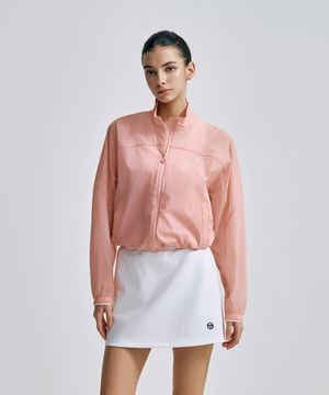 W 쿠쉬라이트 경량 우븐 크롭 자켓