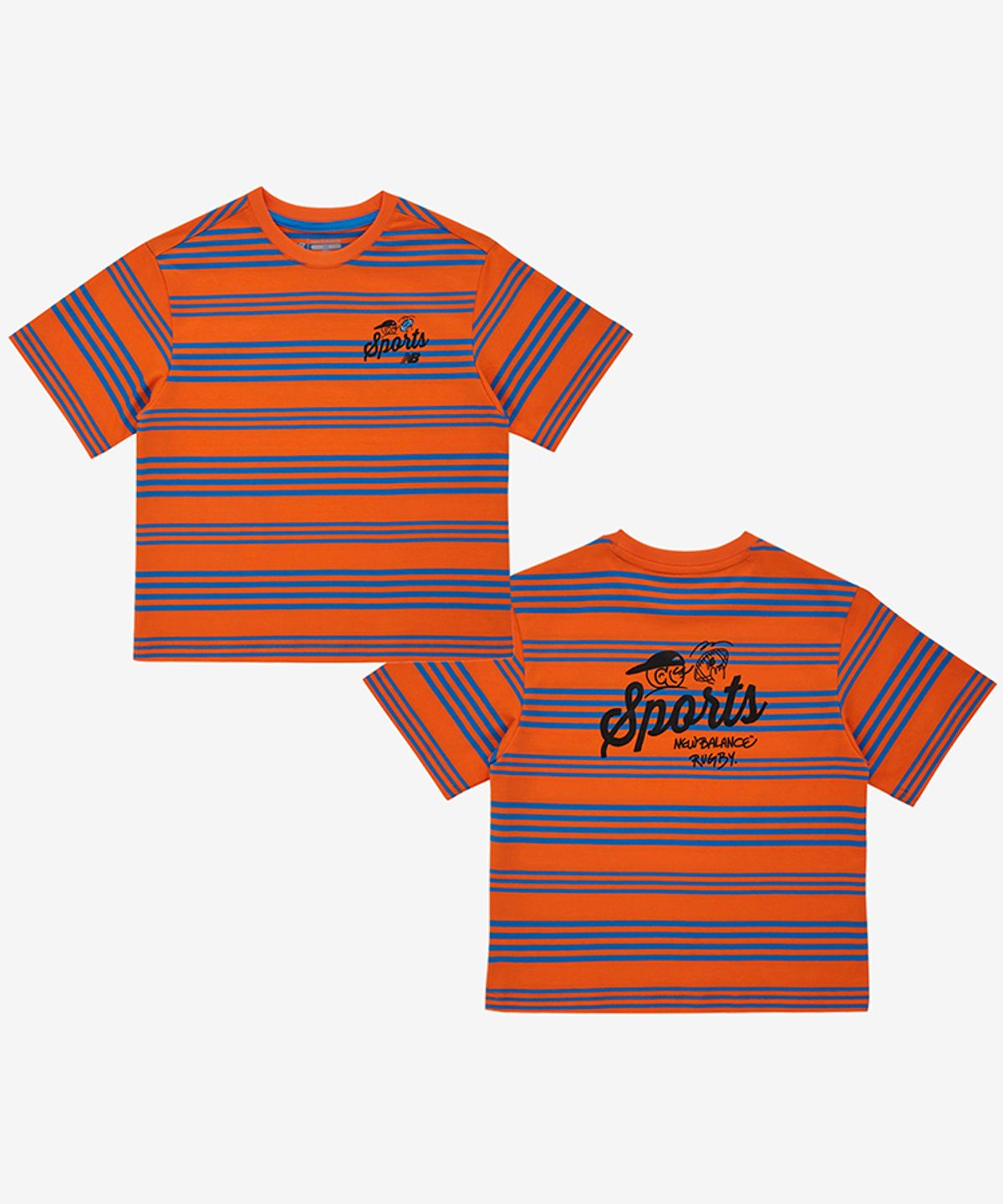 뉴발란스 키즈(NEWBALANCEKIDS) Ready Set Rugby_CP 스트라이프 티셔츠 NK9EG2412U80