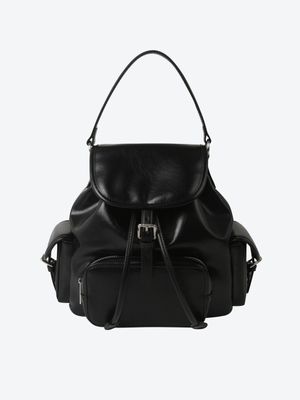 멀티 포켓 레더 백팩 HPABGGAV03