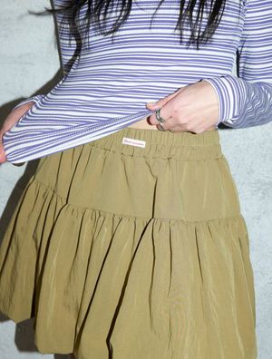 소피 펌킨 스커트 쇼츠(올리브)