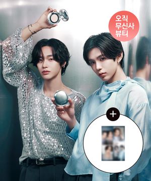 새틴 픽셀 메쉬 쿠션