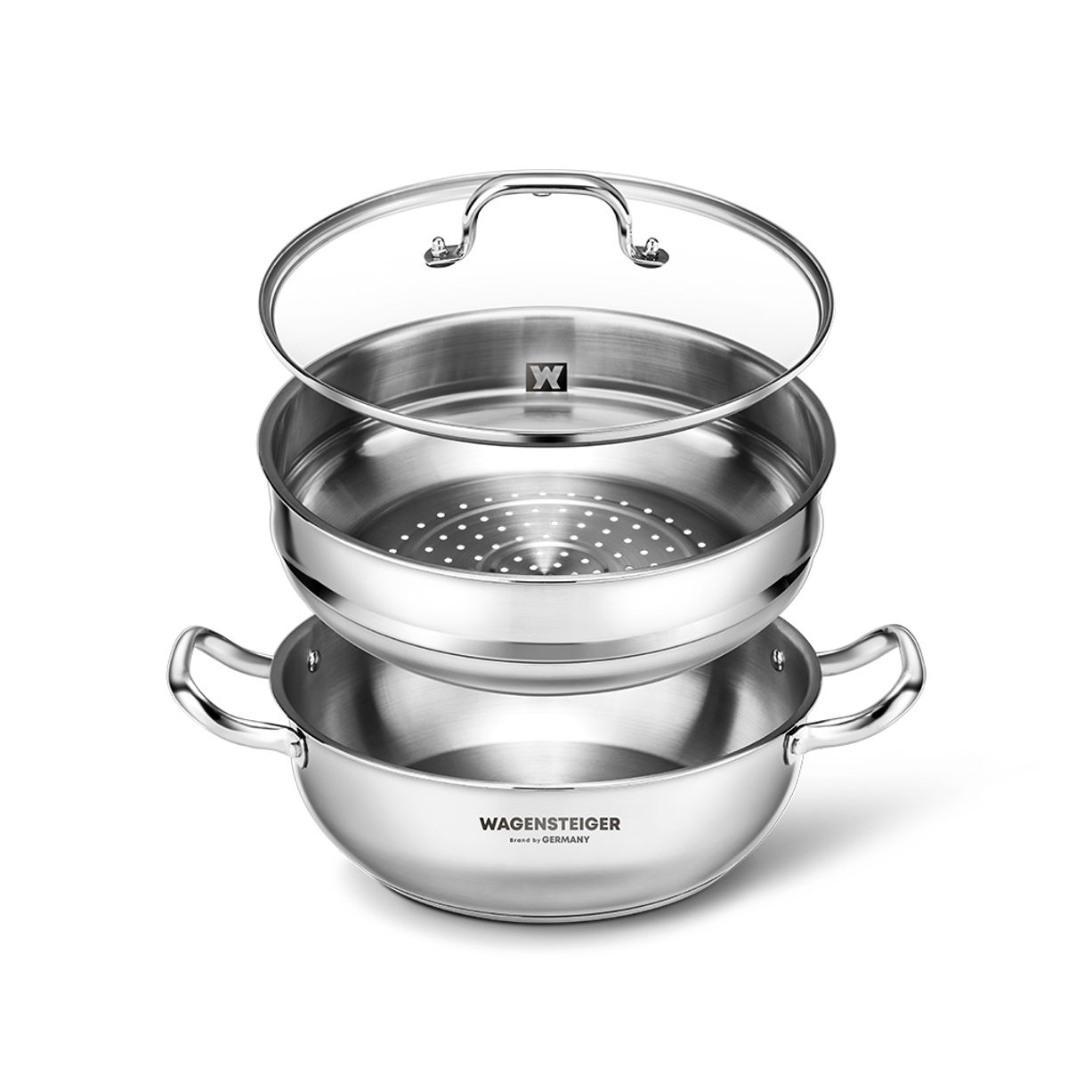 바겐슈타이거(WAGENSTEIGER) 스텐 멀티 2단 스팀팟 28cm 찜기 냄비 찜냄비