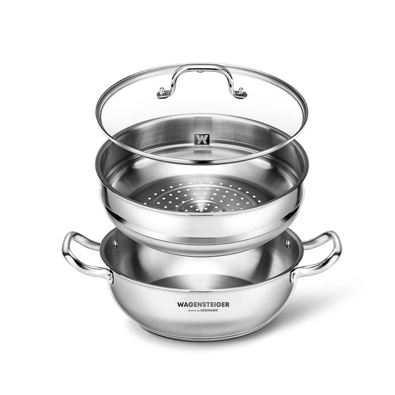 스텐 멀티 2단 스팀팟 28cm 찜기 냄비 찜냄비