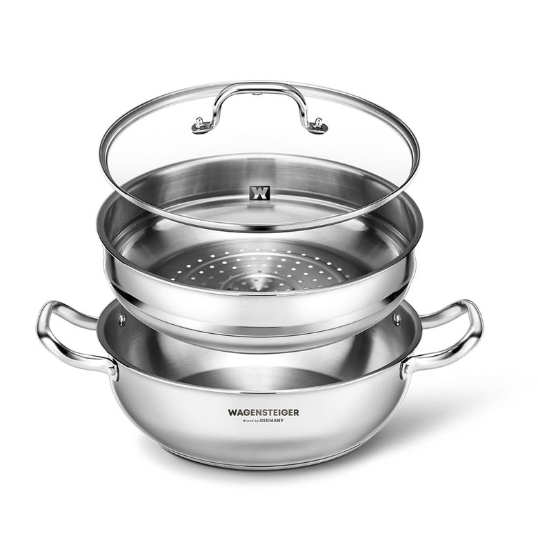 스텐 멀티 2단 스팀팟 32cm 찜기 냄비 찜냄비