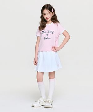 스포티브 애슬레저 링거 티셔츠세트(여아) NY (White)