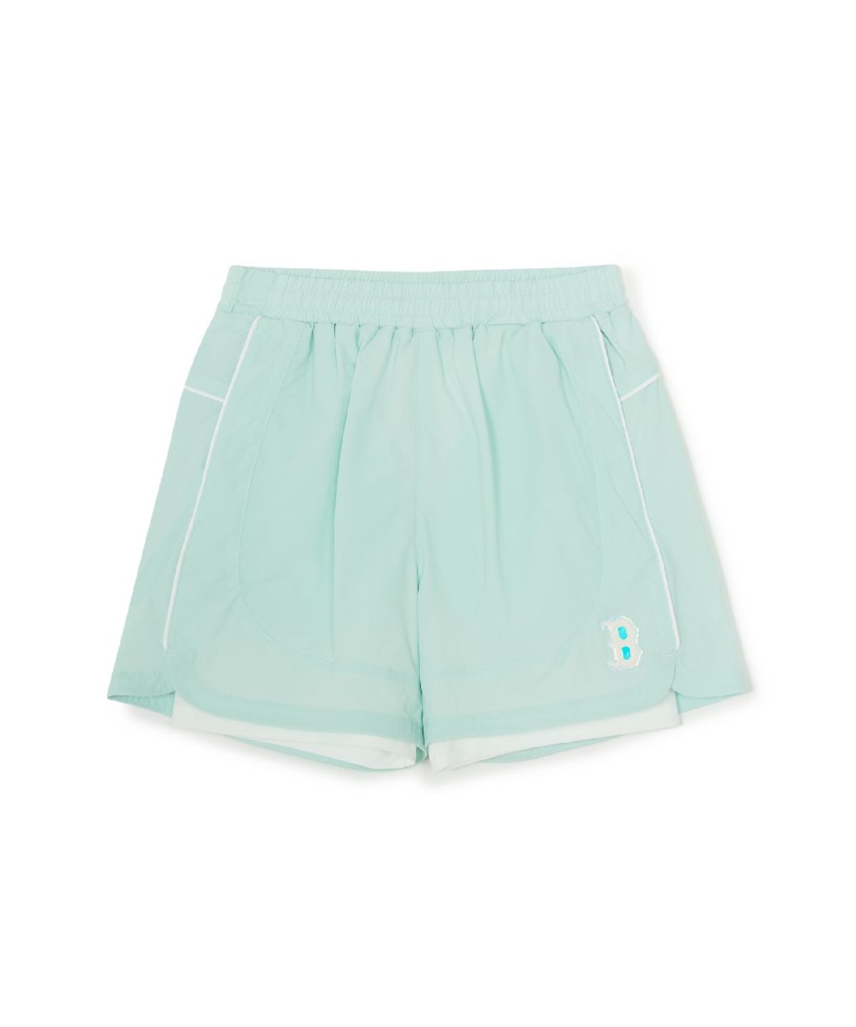 엠엘비 키즈(MLB KIDS) 걸즈 애슬레저 우븐 반바지(SET) BOS (L.Mint)