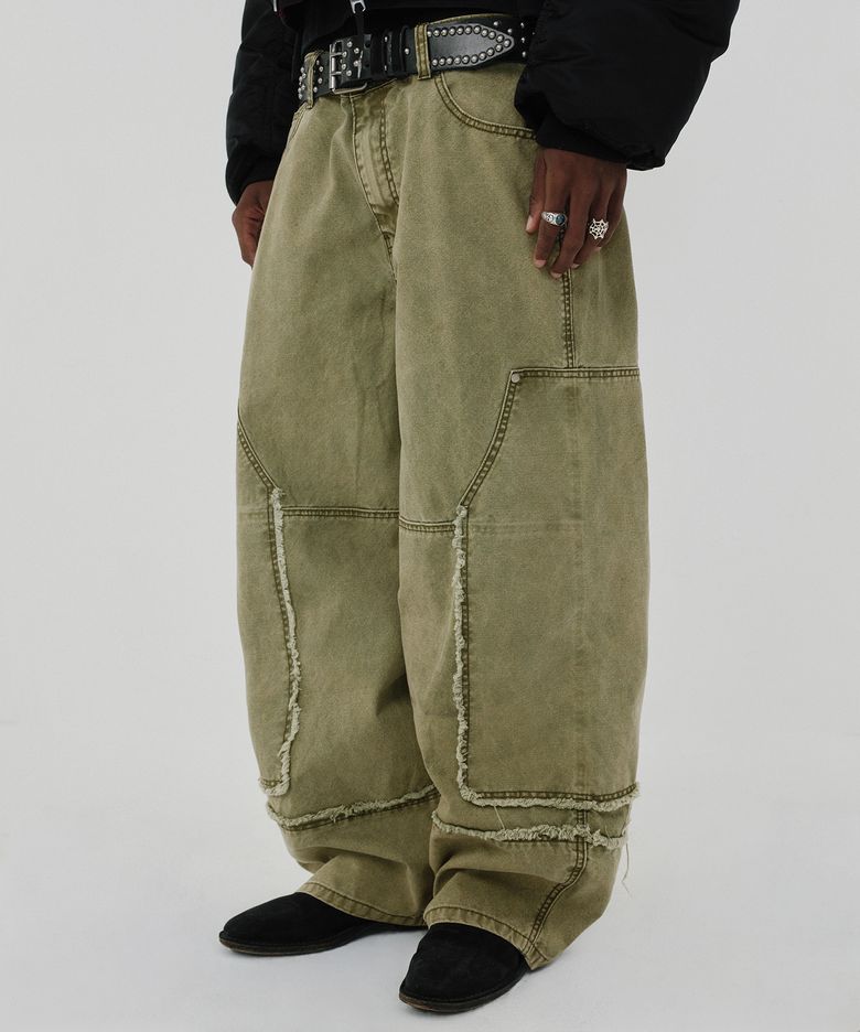 SIDE PANEL PANTS [KHAKI]