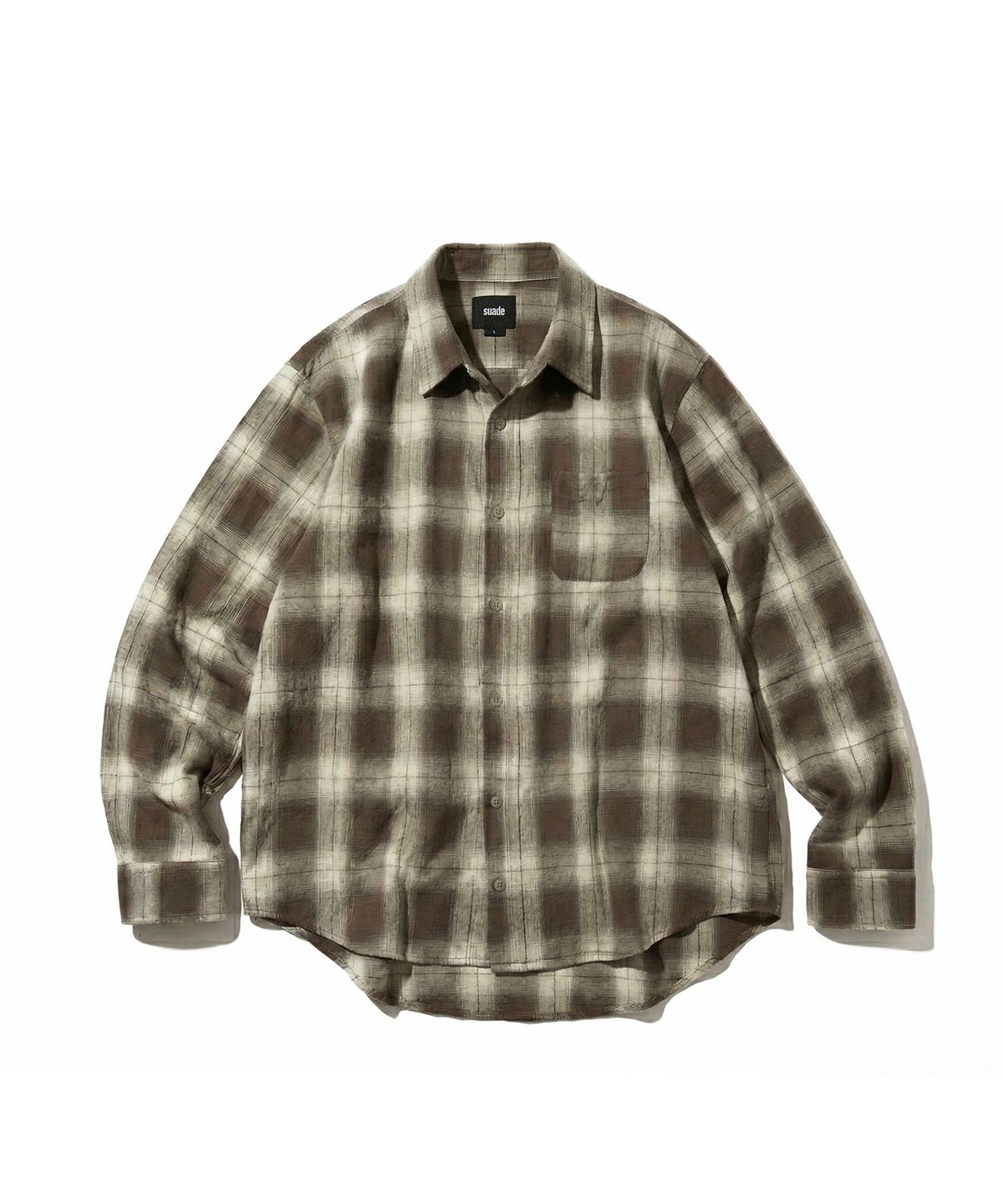 스웨이드(SUADE) WASHED SHIRT [BROWN]