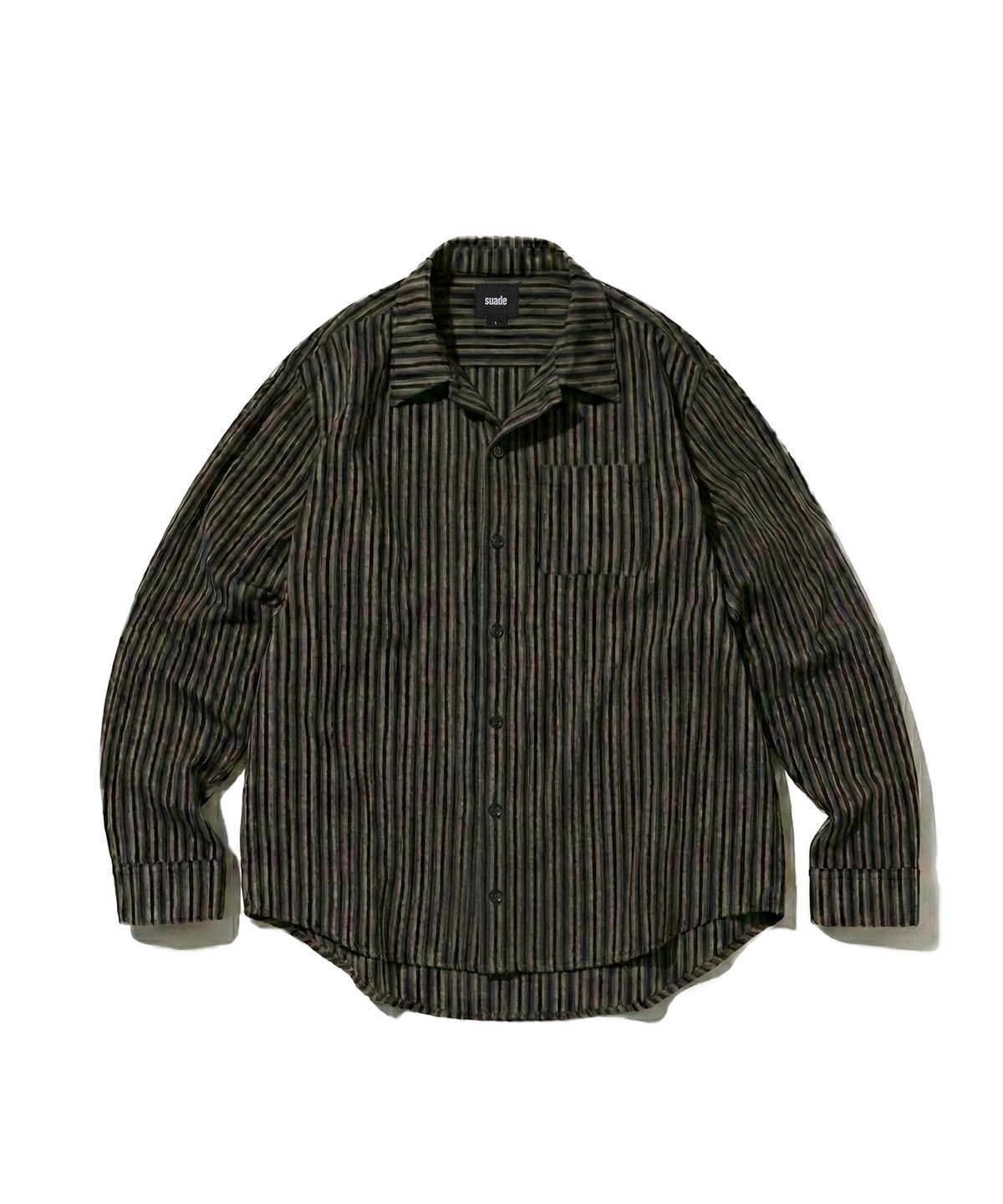 스웨이드(SUADE) WASHED SHIRT [DARK BROWN]