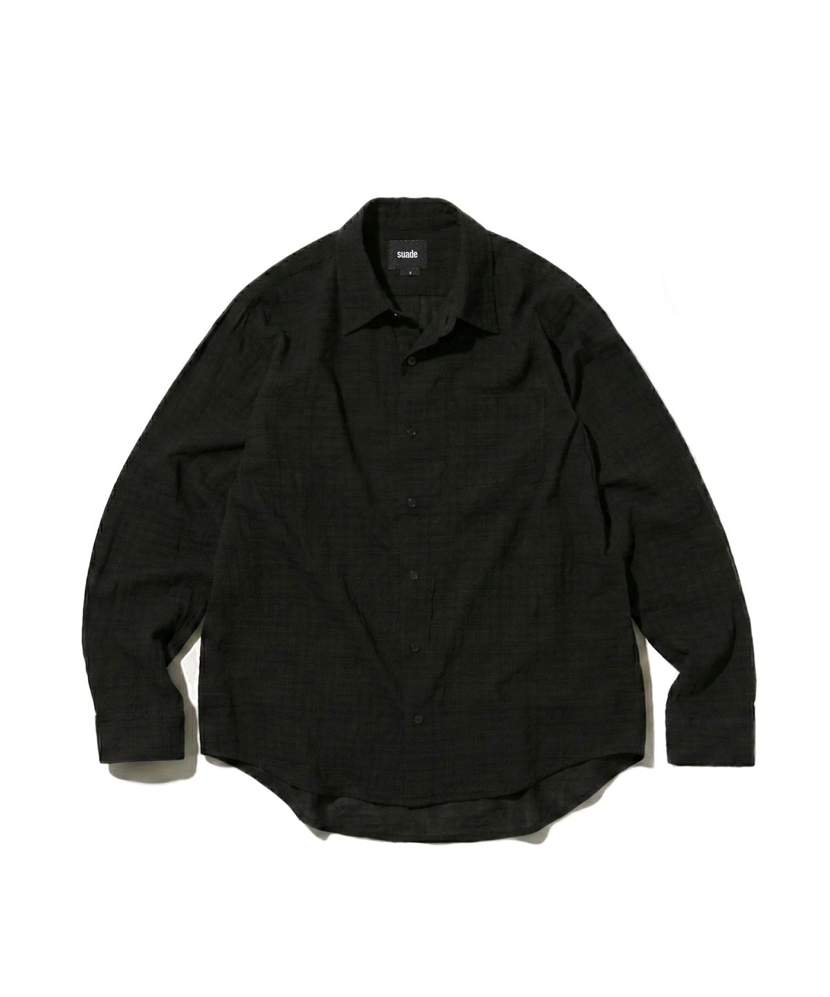 스웨이드(SUADE) WASHED SHIRT [BLACK]