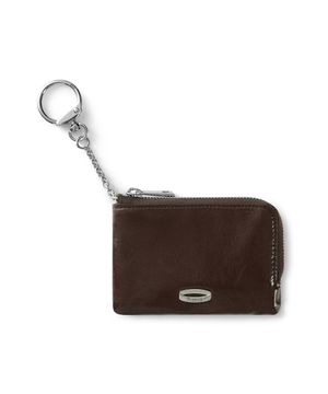 PR ZIPPER POKET WALLET - DARK BROWN
