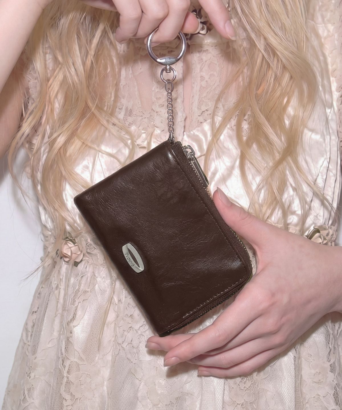 프루베(PROUVE) PR ZIPPER POCKET WALLET - DARK BROWN