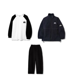 [3PACK] 패치바람막이 +긴팔+긴바지 (네이비)